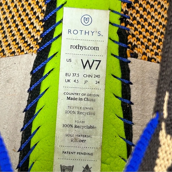 Rothy's The Point Big Cat Flats Pointed Toe Leopard Print Size 7 - Picture 8 of 9